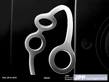 Contrôle microscope implant veineuse Nitinol