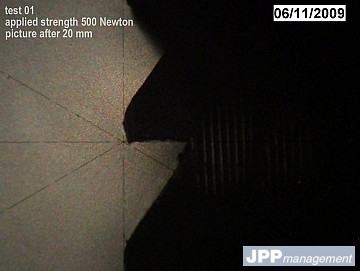 Mesure et enregistrement d'usure d'après test